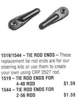 CRP 1544 2-56 Tie Rod Ends, NEW in package!