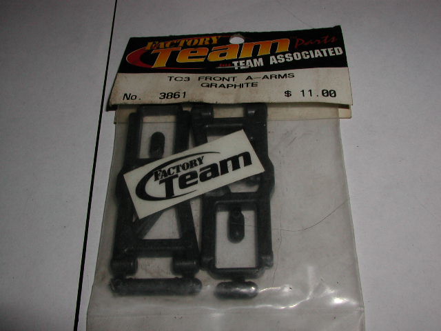 Associated 3861 TC3 Front A-Arms Graphite